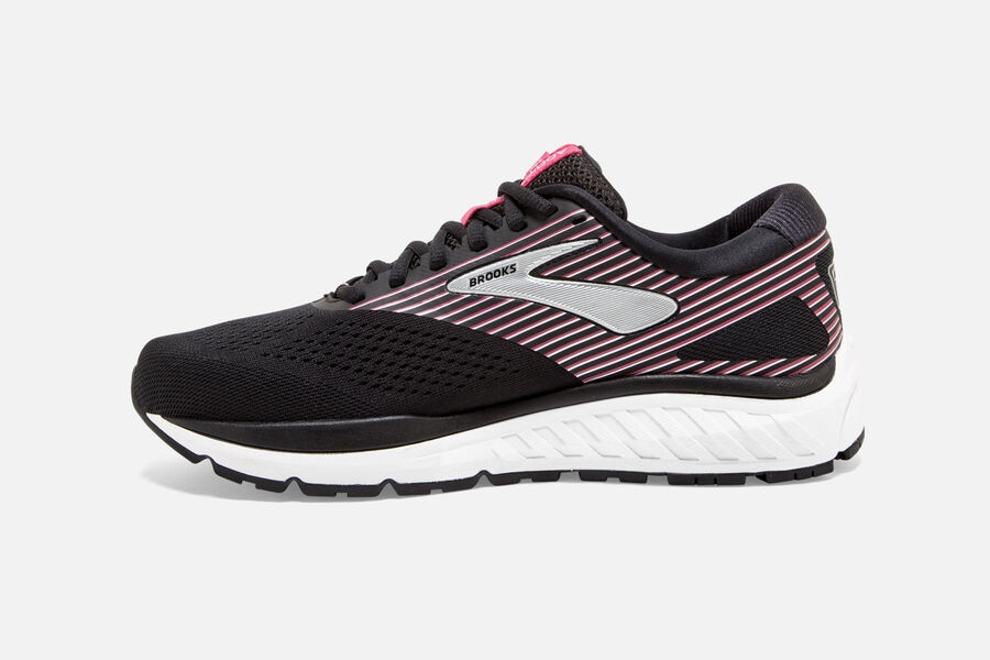 Brooks Addiction 14 Road Löparskor Dam - Svarta/Rosa/Silver - 8513-MESDH